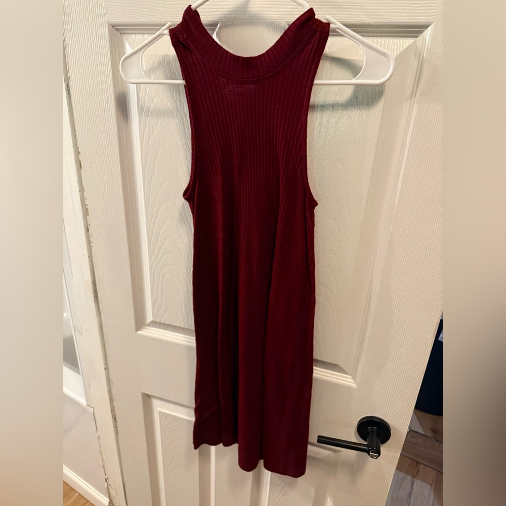 Hollister Rich Red Midi Dress